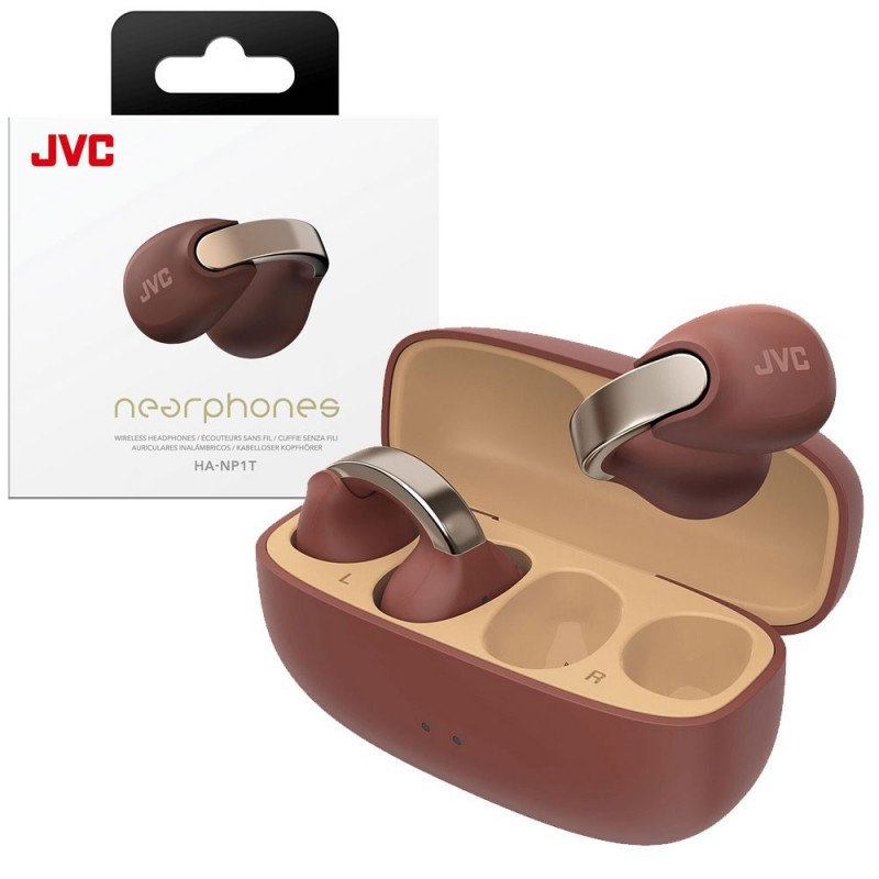JVC HA-NP1T-T-U Cuffie Bluetooth True Wireless Auricolare Nearphones | Rosso