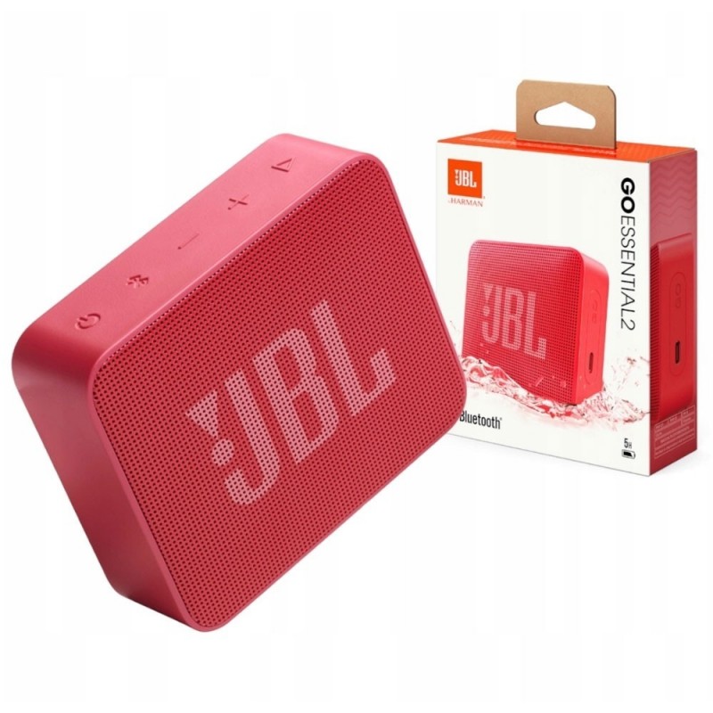 JBL GO ESSENTIAL 2 Speaker Bluetooth Cassa Portatile Waterproof | Rosso