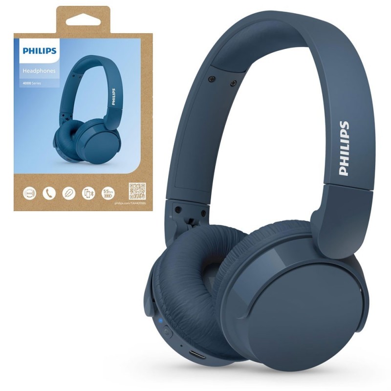 PHILIPS TAH4209BL/00 Cuffie a Padigliione 32mm Bluetooth | Blu