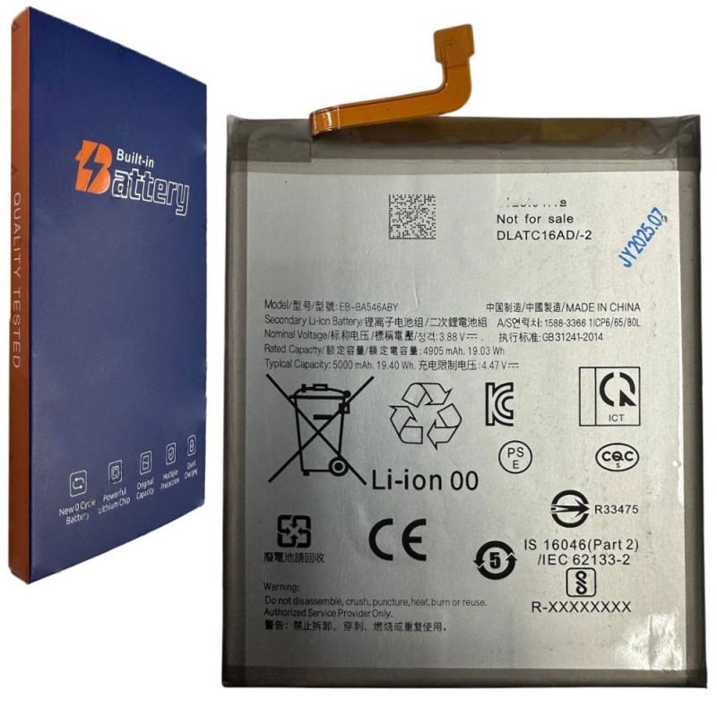 Batteria Compatibile per Samsung Galaxy A34 A346 / A54 A546 / A25 A256 / A35 A356 / A55 A556 | EB-BA546ABY