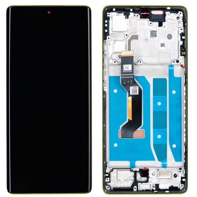  Motorola SERVICE PACK Display LCD ORIGINALE + Frame Per Moto G85 | Olive Green 