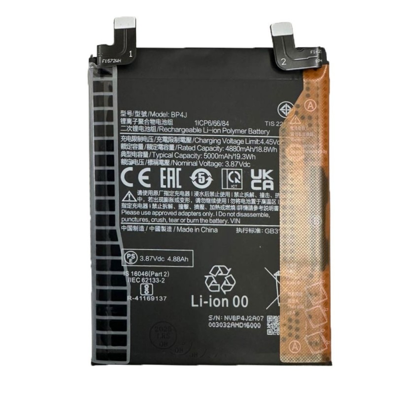 Batteria per Xiaomi Redmi Note 12 Pro+ 22101316UCP 22101316UG | BP4J