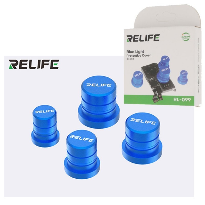 RELIFE RL-099 Multi-Size Blue Diamond Magnetic Protective Cover Set for Camera Lens Repair