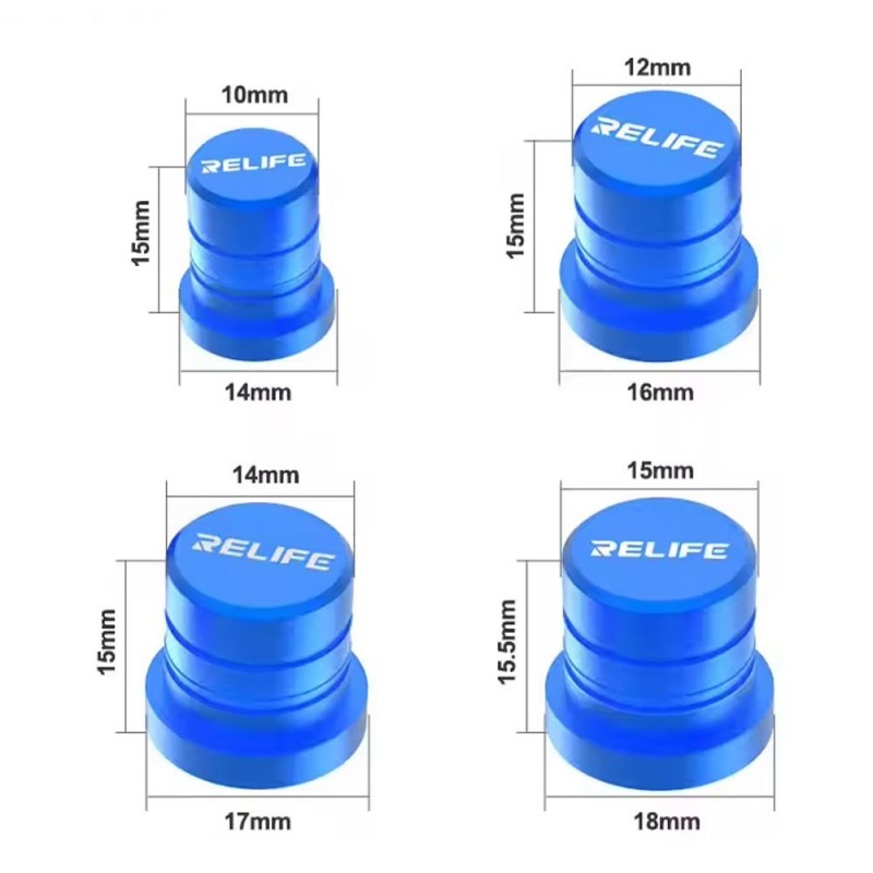 RELIFE RL-099 Multi-Size Blue Diamond Magnetic Protective Cover Set for Camera Lens Repair