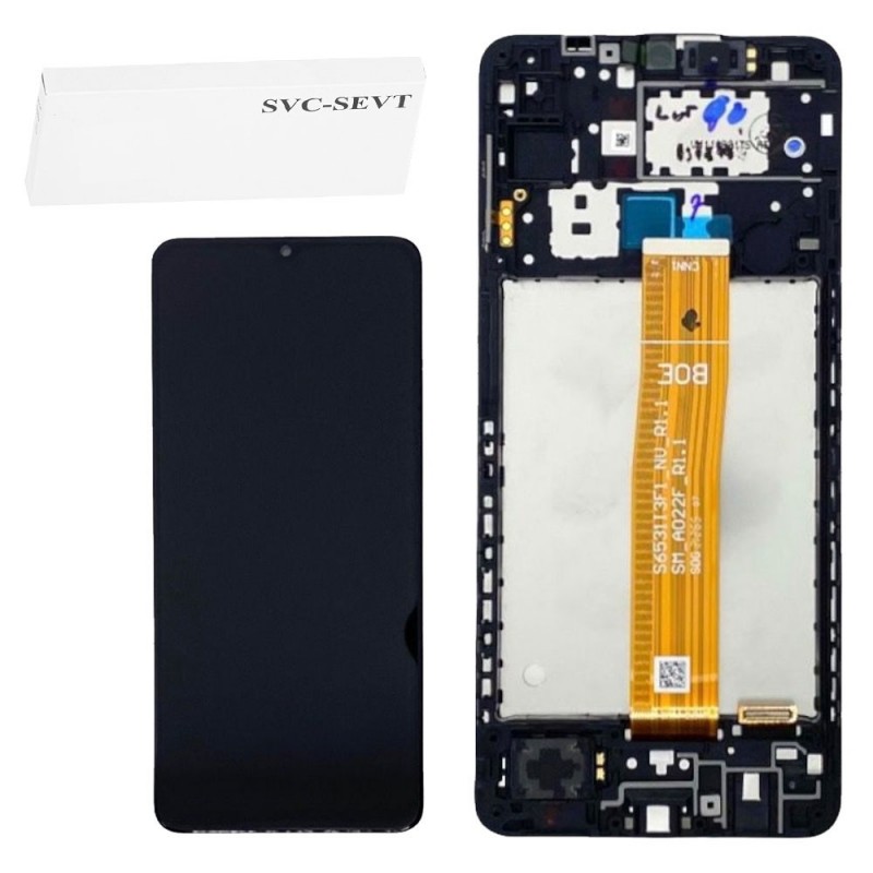 Samsung SERVICE PACK Display LCD ORIGINALE + Frame Galaxy A12 2020 SM-A125F/FN | CDOT / DTC A125F R0.1 / BOE SM-A022F R1.1
