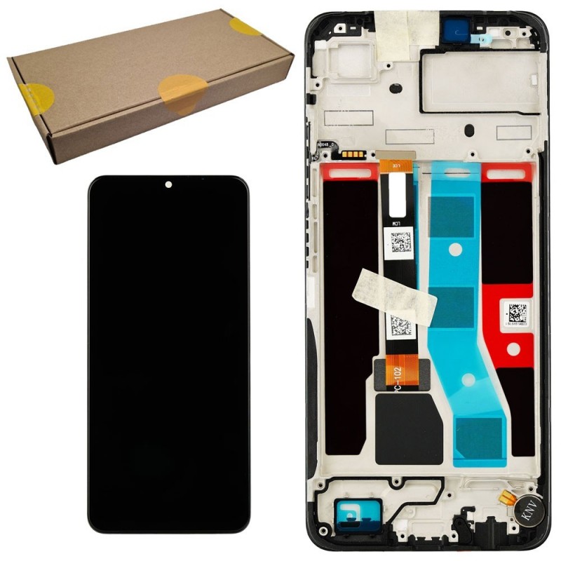 Realme SERVICE PACK Display LCD ORIGINALE + Frame Per C51 | Carbon Black 