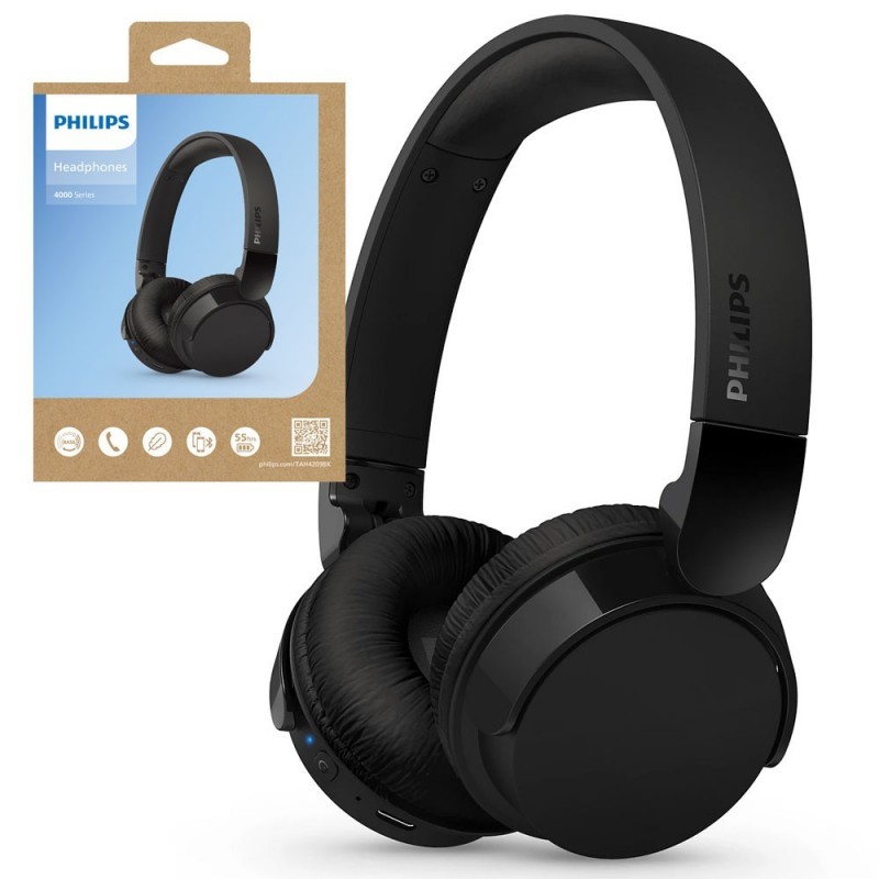 PHILIPS TAH4209BK/00 32mm Bluetooth Over-the-Headphones | Black