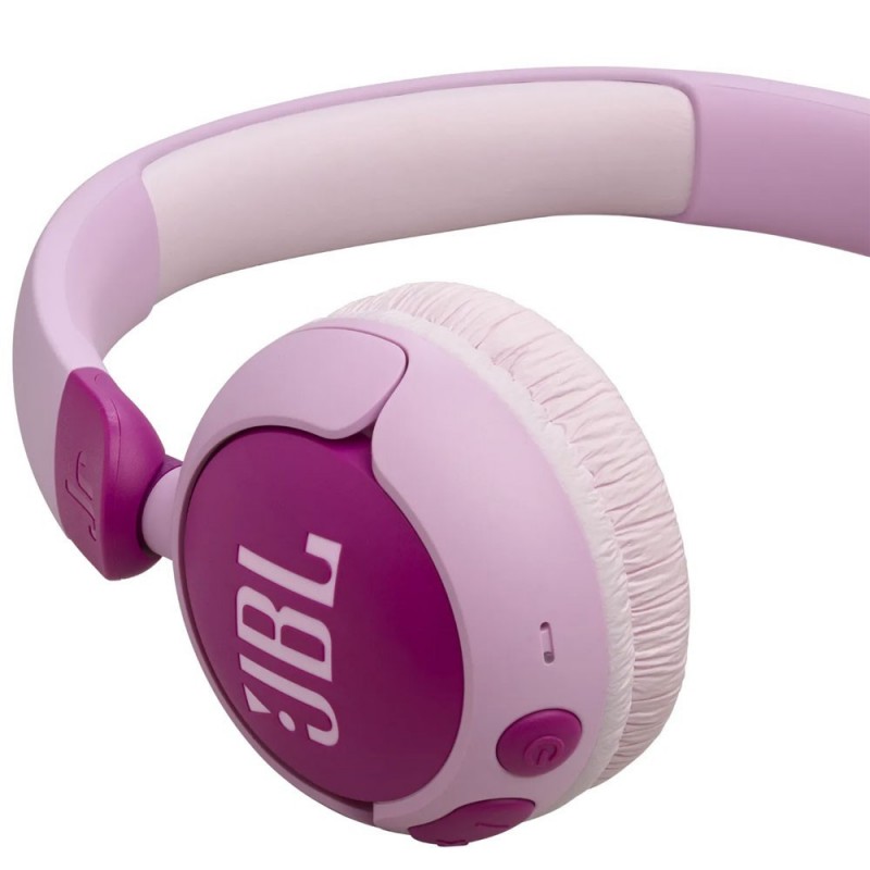 JBL JR 320BT Cuffie a Padiglione Bluetooh Supra-Aurali per Bambini Limitatore Volume | Purple