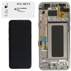 Samsung Service Pack Original LCD Display + Frame For Galaxy G955 S8+ Plus | Maple Gold