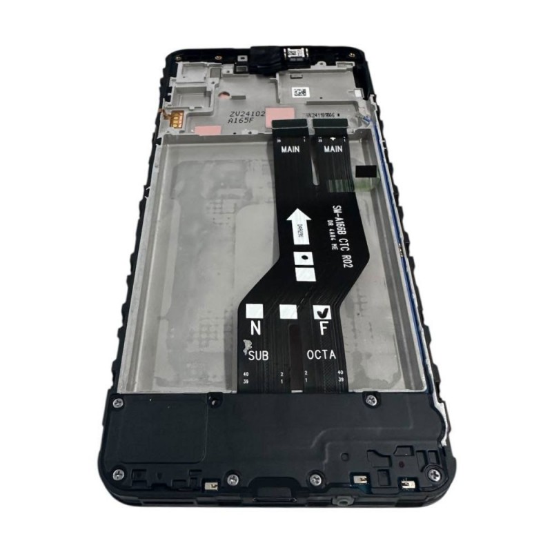 Samsung SERVICE PACK Display LCD ORIGINALE + Frame Per Galaxy A16 4G 2024 A165 + SUP BOARD