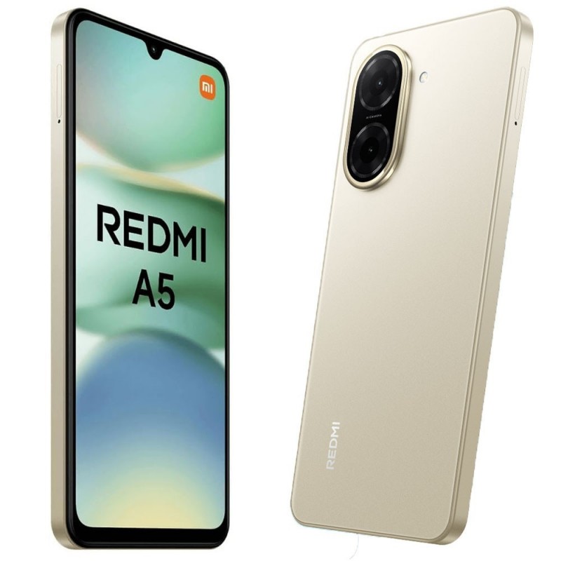 Xiaomi Redmi A5 Smartphone 3GB RAM 64GB ROM 32MP AI Dual Camera | Sandy Gold