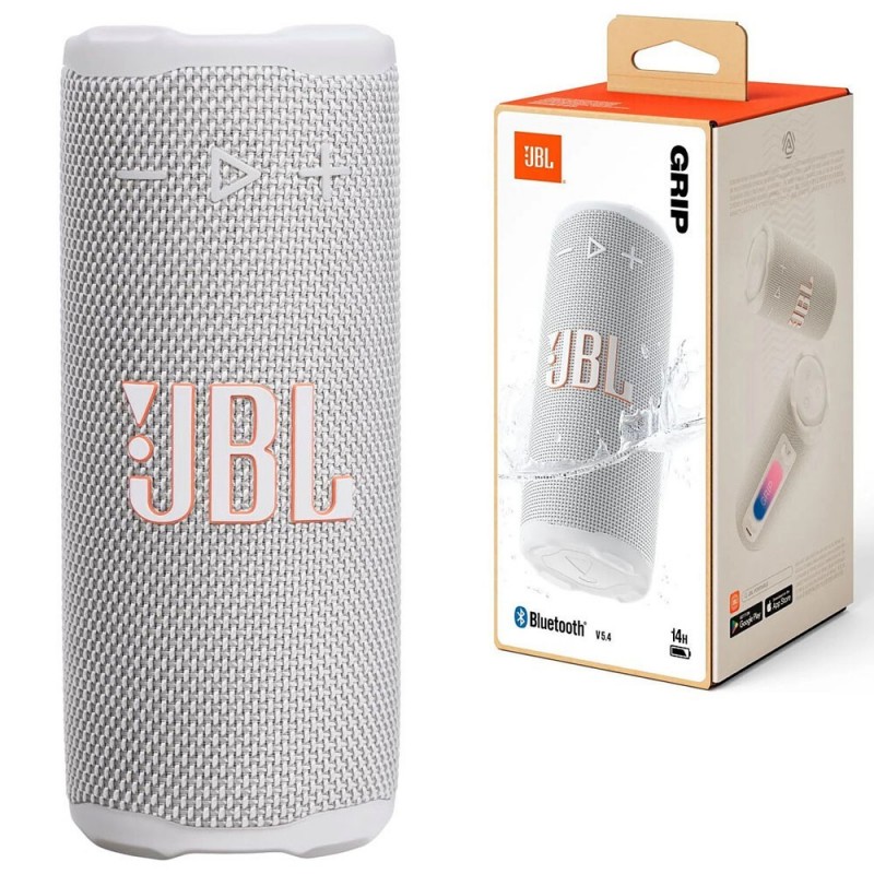 JBL GRIP Speaker Bluetooth Altoparlante Impermeabile Waterproof Dustproof IP67 | Bianco
