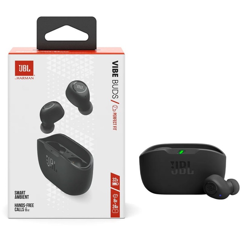 JBL Vibe Buds TWS Auricolare Wireless con Microfono | Nero