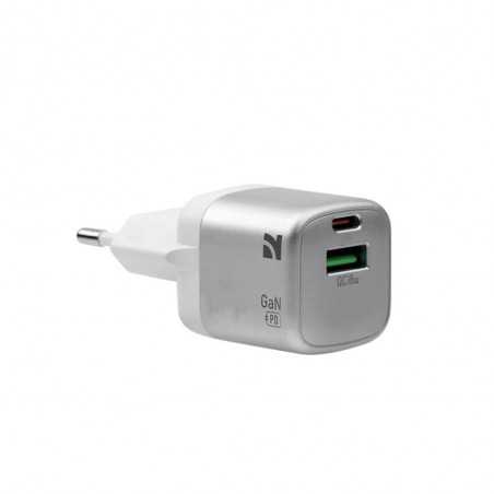 NCC Battery Charger CD-0204 EU Charger 45W USB-A+C | Light Grey