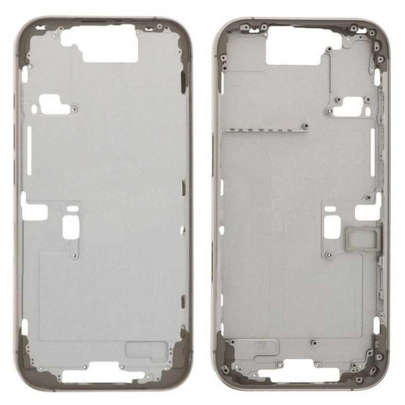 Middle Frame with SIM Tray and Side Buttons for iPhone 16 Pro Gold