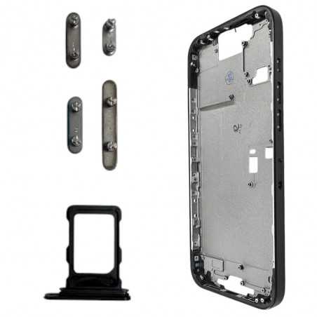Middle Frame with SIM Tray and Side Buttons for iPhone 16 Pro Max | Black