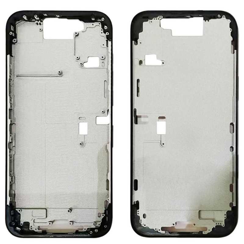 Middle Frame Telaio con Carrello Sim e Tasti Laterali per Apple iPhone 16 Pro Max | Nero