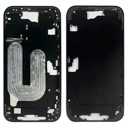 Middle Frame with SIM Tray and Side Buttons for iPhone 16 Plus | Black