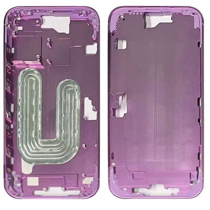 Middle Frame with SIM Tray and Side Buttons for iPhone 16 Plus | Rose Middle Frame with SIM Tray and Side Buttons for iPhone 16 Plus | Rose