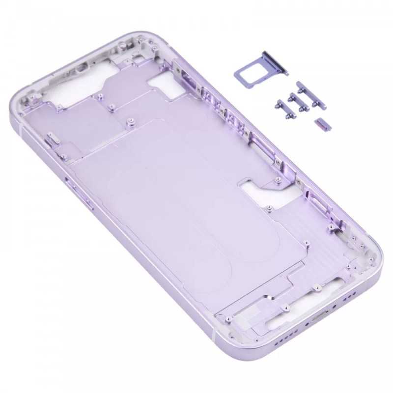 Middle Frame iPhone 14 Telaio con Carrello Sim e Tasti Laterali per Apple | Purple