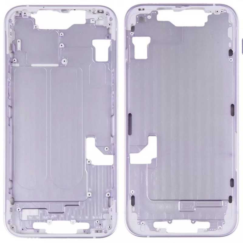 Middle Frame iPhone 14 with SIM Tray and Side Buttons for Apple | Purple