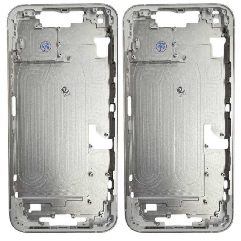 Middle Frame with SIM Tray and Side Buttons for iPhone 14 Plus | White