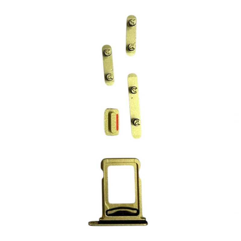 Middle Frame iPhone 14 Plus Telaio con Carrello Sim e Tasti Laterali per Apple | Giallo