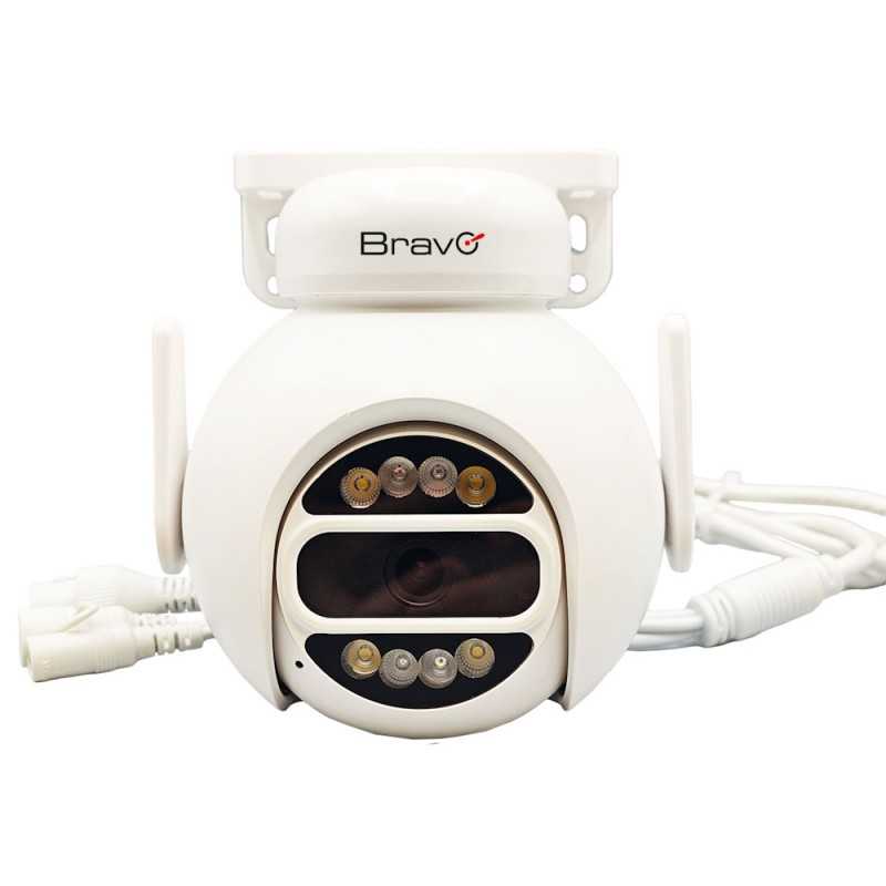 BRAVO Telecamera Commodoro Pro Lux Videosorveglianza HD Visione Notturna IP65 Sicurezza Professionale Interni/Esterni