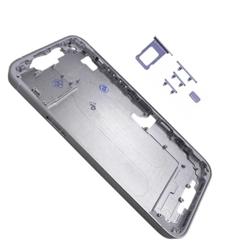Middle Frame iPhone 14 Plus Telaio con Carrello Sim e Tasti Laterali per Apple | Purple