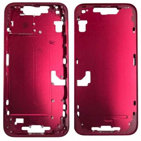 Middle Frame iPhone 14 Plus with SIM Tray and Side Buttons for Apple | Red