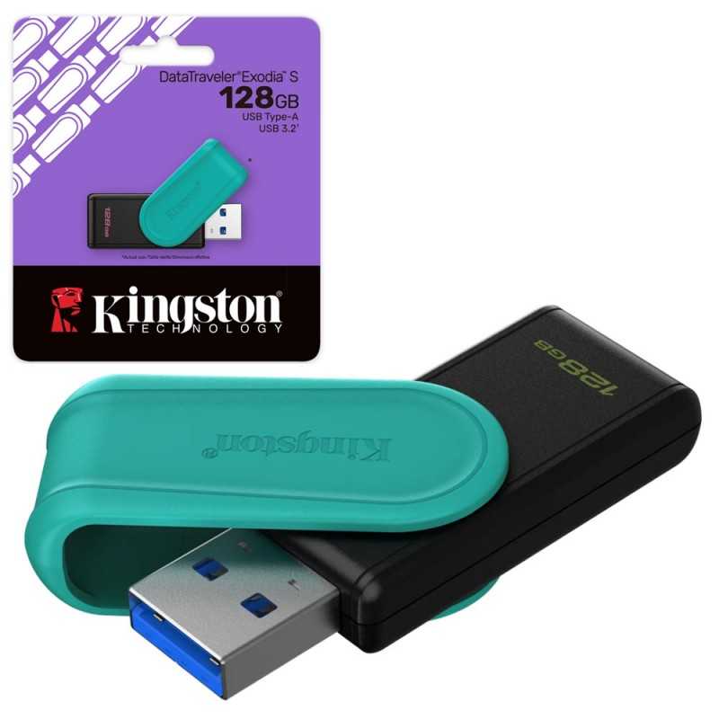 Kingston DataTraveler Exodia S 128GB DTXS USB 3.2 Gen 1 – Pen Drive Veloce