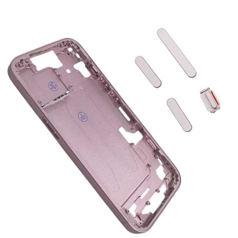 Middle Frame iPhone 15 with SIM Tray and Side Buttons for Apple | Pink