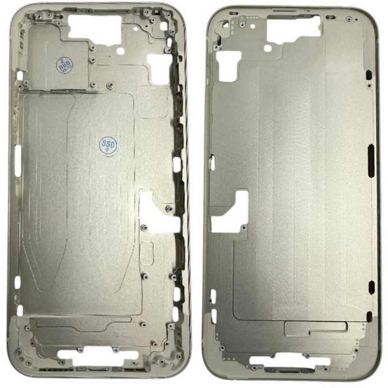 Middle Frame iPhone 15 Plus with SIM Tray and Side Buttons for Apple | Yellow