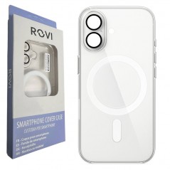 Rovi Custodia MagSafe iPhone 17 Cover per Apple Trasparente
