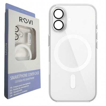 Rovi Custodia MagSafe iPhone 17 Cover per Apple Trasparente