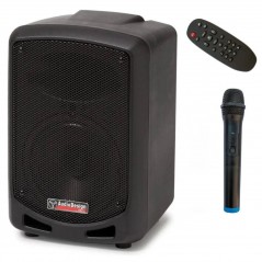 AUDIODESIGN PRO Portable Active Speaker 7W/L + Wireless Microphone and Remote Control Bluetooth Speaker max/RMS 60/20