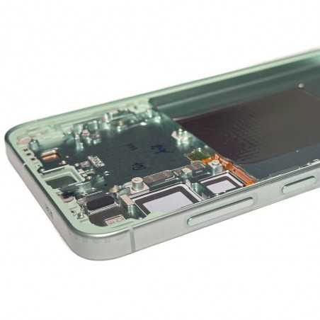 Samsung SERVICE PACK Display LCD ORIGINALE + Frame Per Galaxy S25+ PLUS 5G S936B VERDE / MINT