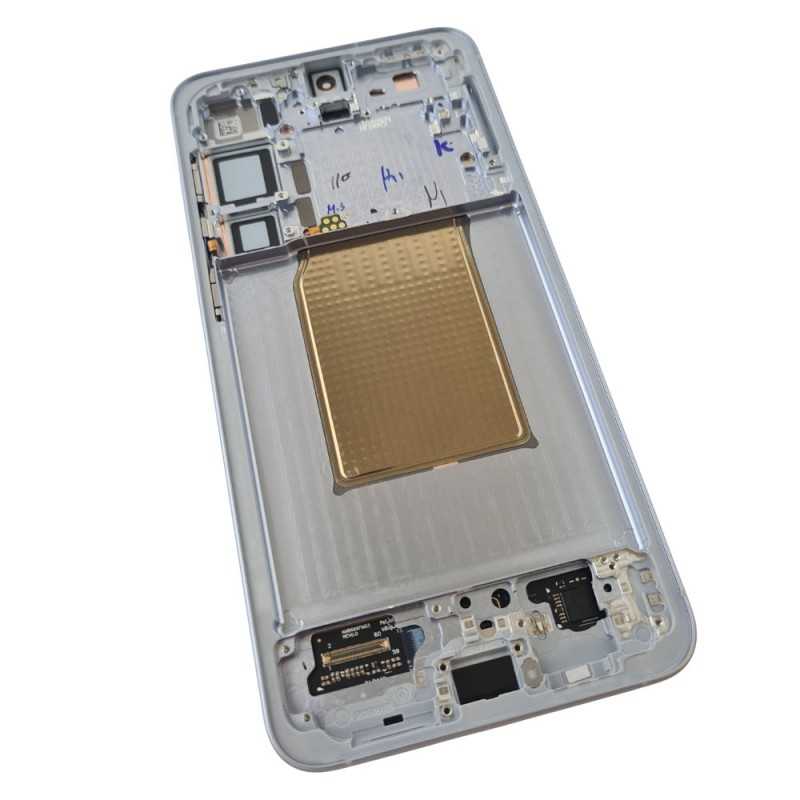 Samsung SERVICE PACK Display LCD ORIGINALE + Frame Per Galaxy S25+ PLUS 5G S936B ICY BLUE 