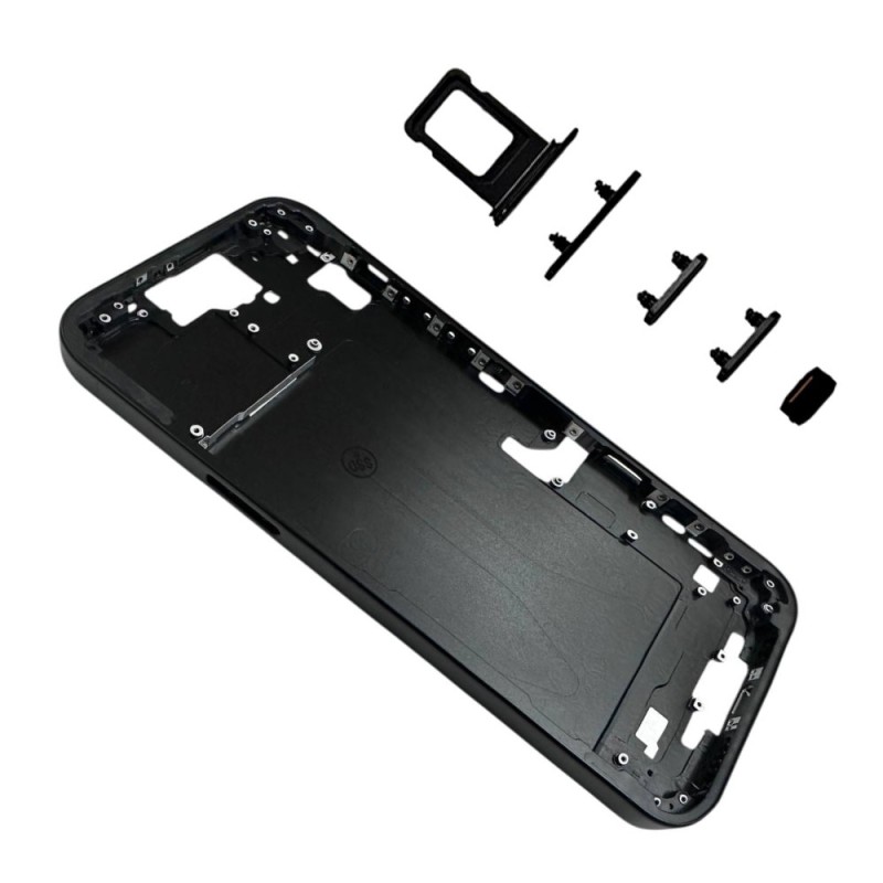 Middle Frame iPhone 15 Plus with SIM Tray and Side Buttons for Apple | Black