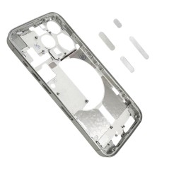 Middle Frame iPhone 15 Pro with SIM Tray and Side Buttons for Apple | White