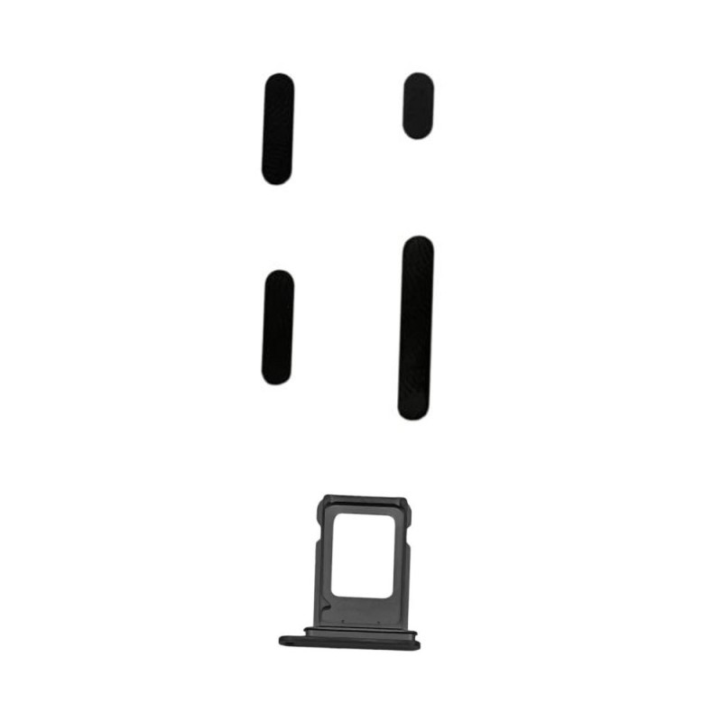 Middle Frame iPhone 15 Pro Max Telaio con Carrello Sim e Tasti Laterali per Apple | Nero