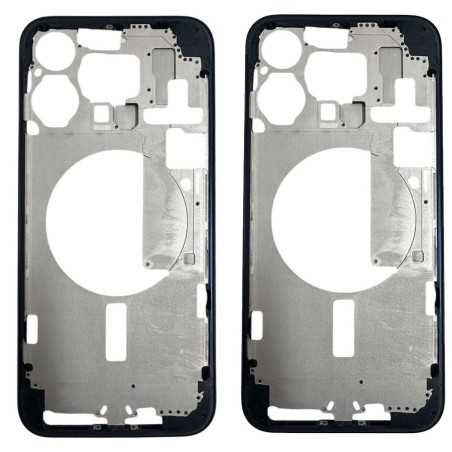 Middle Frame iPhone 15 Pro Max Telaio con Carrello Sim e Tasti Laterali per Apple | Blue