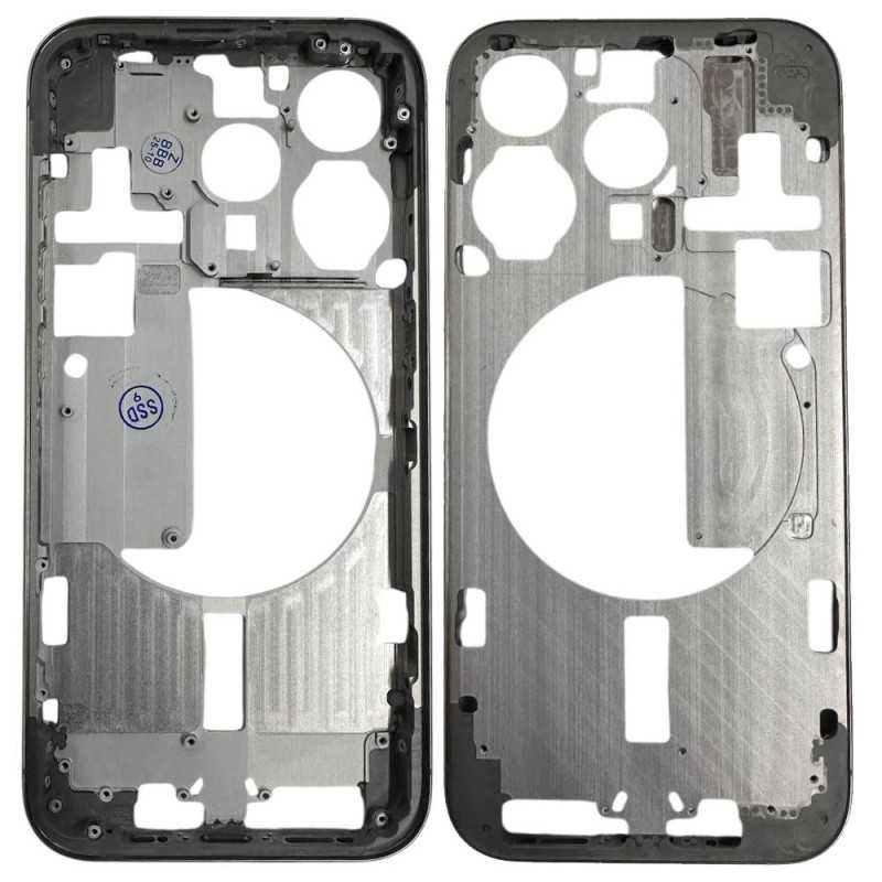 Middle Frame iPhone 15 Pro Telaio con Carrello Sim e Tasti Laterali per Apple | Natural