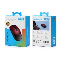 NCC M11 Wireless Mouse 2.4GHz with Adjustable DPI 800-1600 | Red