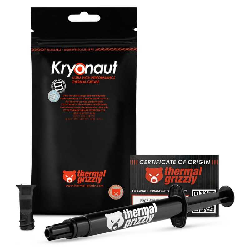 Kryonaut 12.5W Thermal Grizzly Thermal Paste – High-Performance CPU/GPU Kryonaut 12.5W Thermal Grizzly Thermal Paste – High-Performance CPU/GPU