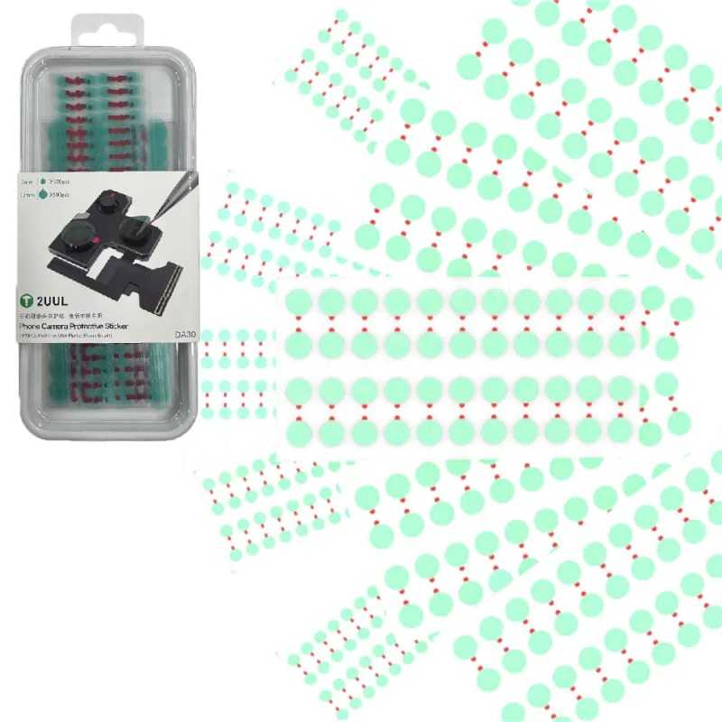 2UUL DA30 Adesivo Per Protezione Fotocamera SET 500 pezzi Ø 7mm + SET 500 pezzi Ø 12mm 2UUL DA30 Adesivo Per Protezione Fotocamera SET 500 pezzi Ø 7mm + SET 500 pezzi Ø 12mm