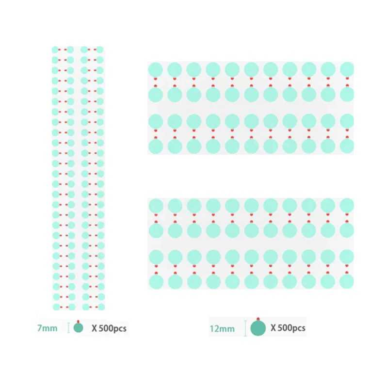 2UUL DA30 Adesivo Per Protezione Fotocamera SET 500 pezzi Ø 7mm + SET 500 pezzi Ø 12mm 2UUL DA30 Adesivo Per Protezione Fotocamera SET 500 pezzi Ø 7mm + SET 500 pezzi Ø 12mm
