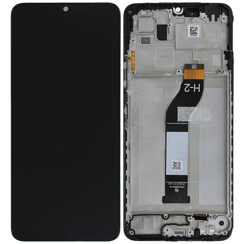 Xiaomi Service Pack Original LCD Display + Frame For Redmi 13C 4G 5G / Poco C65 4G | BLACK