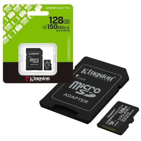 Kingston Canvas Select Plus MicroSd HC SDCS3 MicroSdXC 128GB CL 10 150MB/s