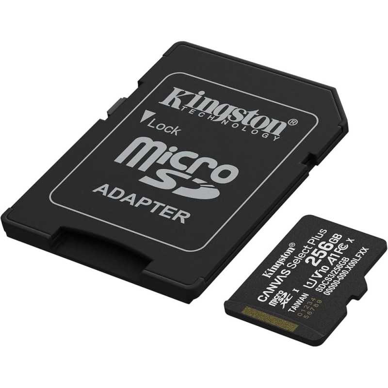 Kingston Canvas Select Plus MicroSd HC SDCS3 MicroSdXC 256GB CL 10 150MB/s Kingston Canvas Select Plus MicroSd HC SDCS3 MicroSdXC 256GB CL 10 150MB/s